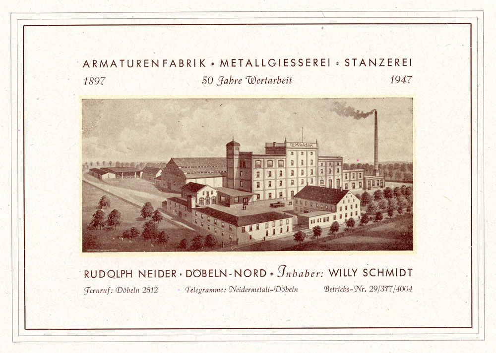 1947 50 Jahre Rudolph Neider KG